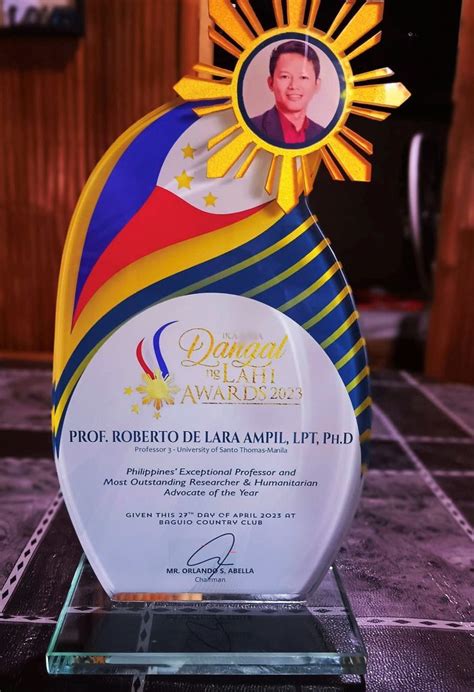 Ampil is honored with Dangal ng Lahi Award 2023 - University of Santo Tomas