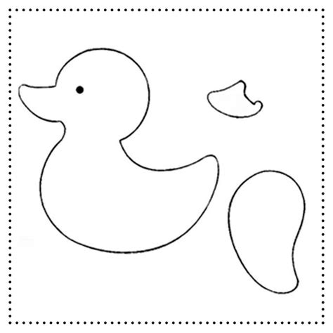 Molde De Patinhos Para Imprimir