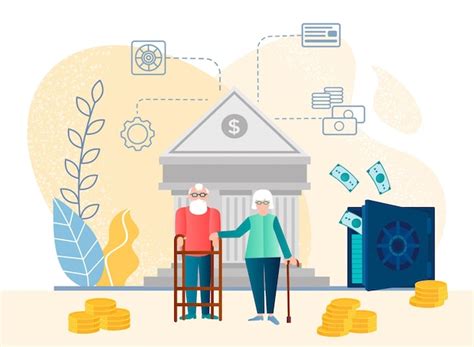 Personnages Pour Le Plan De Retraite Et Le Concept De Programme De Finances Personnelles