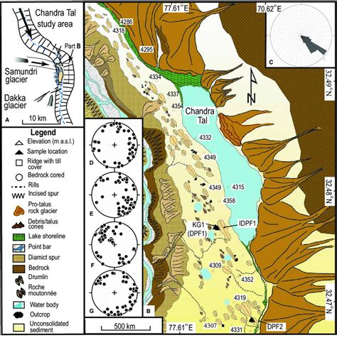 Geomorphology Of The Chandra Tal Area A Wide Intermontane Basin With