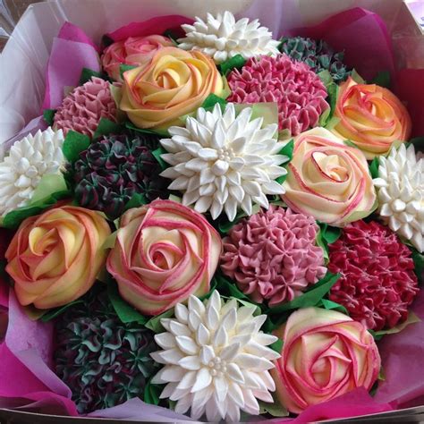 Wonderful Cup Cake Flowers Cupcake Flower Bouquets Floral Cupcakes