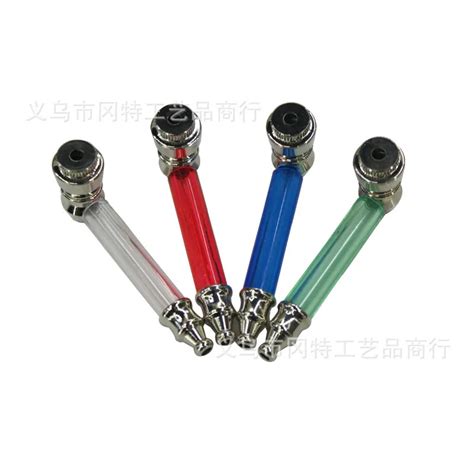 1 pc transparent metal smoking pipe small weed pipe mini cigarette ...