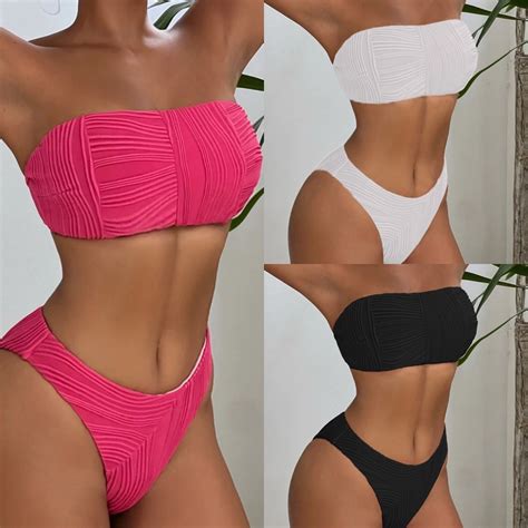 Two Piece Sexy Swimsuit Strapless Swimsuit Bikini And Micro Bikini Price