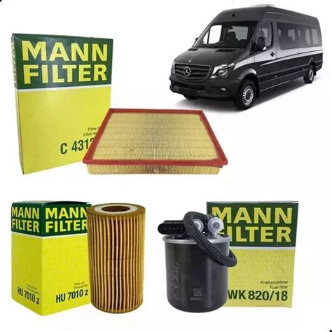 Kit Filtros Ar Leo Combust Vel Sprinter Mann Frete Gr Tis