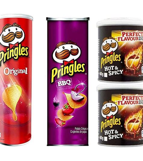 Food And Beverages Pringles Original Bbq Hot And Spicy Flavoured Potato