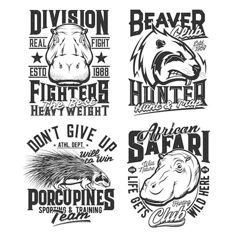 Premium Vector Hunt Safari Sport Team And Fight Club Shirt Print