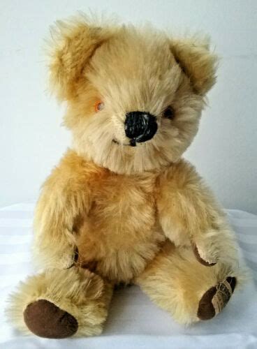 Vintage Old Merrythought Mohair Teddy Bear With Label 1960s 10