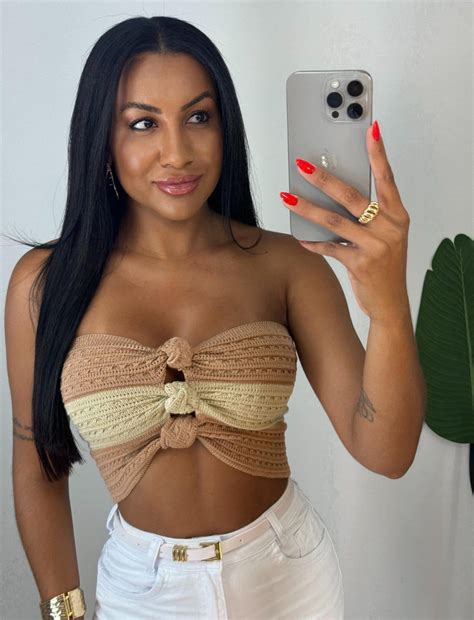 Cropped Trico Modal Nude Imperio Da Moda