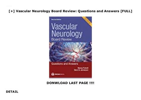 Vascular Neurology Board Review Questions And Answers Full