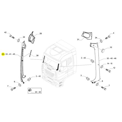 Revestimento Externo Direito Parabrisa Para Iveco Stralis 5801563680