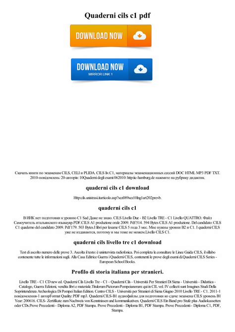 Pdf Quaderni Cils C Pdf Pdf Filequaderni Cils Livello Tre C X