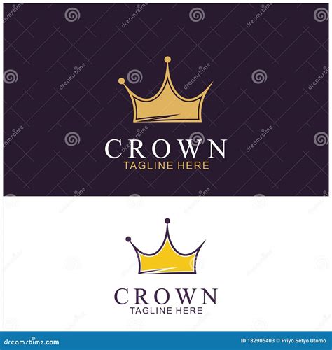 Modern Crown Logo Template Stock Illustration Illustration Of Corona