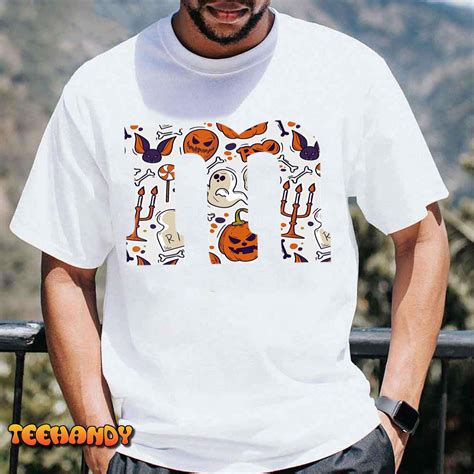 Funny Letter M Groups, Halloween 2023 Halloween Team Costume T-Shirt