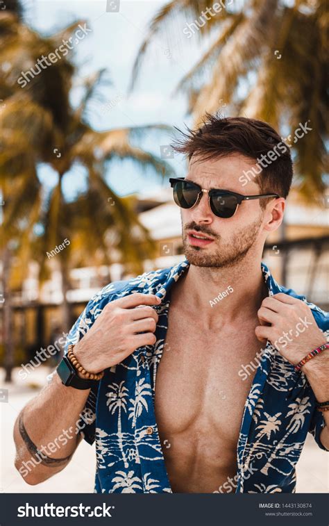 Handsome Mature Male Model Enjoying Sunny Stock Photo