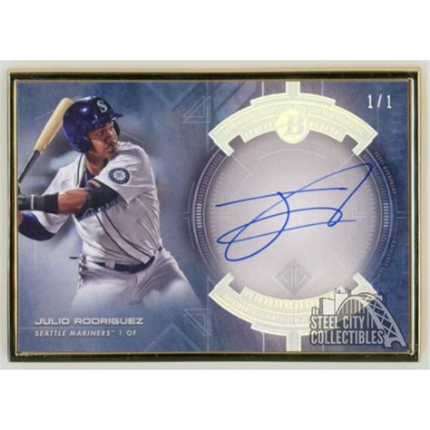 julio rodriguez  bowman transcendent rookie autograph card platinum