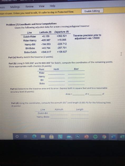 Solved Mailings Nces Review View Help Enable Editing Tain Chegg