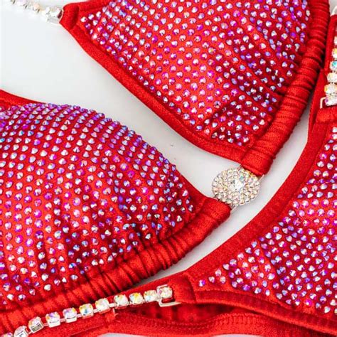 Red NPC Bikini Competition Suit