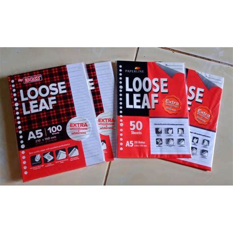 Jual Kertas Binder Loose Leaf Big Boss Paperline A5 Isi 100 And Isi 50