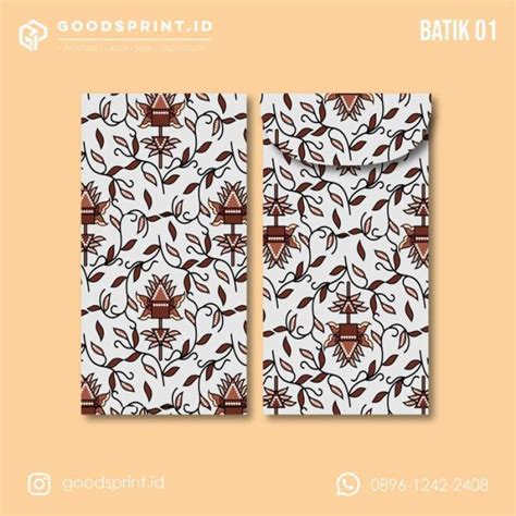 Jual Angpao Thr Amplop Kondangan Motif Batik Angpau Panjang Wedding ...