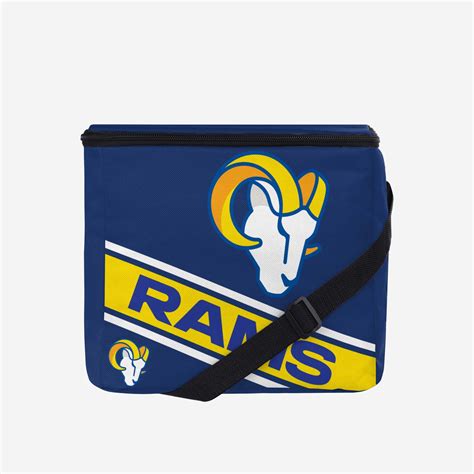 Los Angeles Rams Big Logo Stripe 12 Pack Cooler - Foco