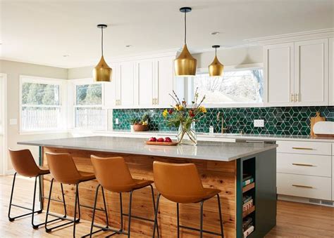 Emerald Green Kitchen Tile Backsplash | Handmade Tile by Mercury ...