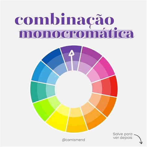 O Que Quer Dizer Monocromática - CAMI MENDONÇA on Instagram: "🌈 COMBINAÇÃO MONOCROMÁTICA • É quando ...