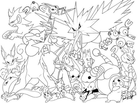 Pokemon Group Coloring Pages Steventukim