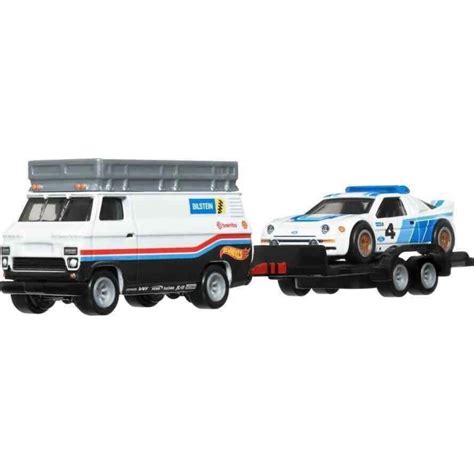 Hot Wheels 3 ks Prémiový angličák s týmovým tahačem dodávka Maxíkovy hračky
