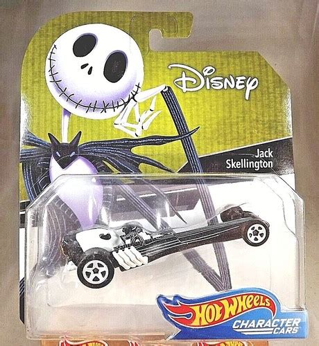 Hot Wheels Disney CHARACTER CARS JACK SKELLINGTON Black White