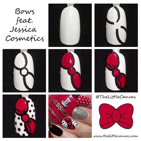 bow nail art ideas 5