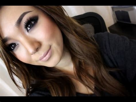 How To Smokey Eyes Using Colors With Matching Blush And Nude Lips YouTube