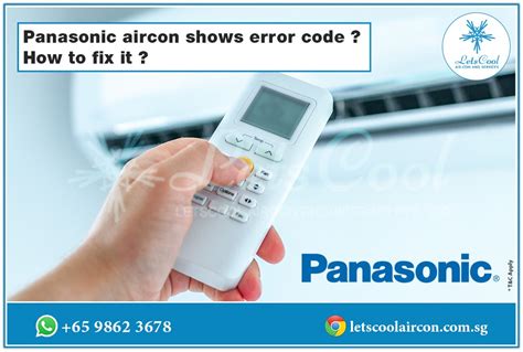 Panasonic Aircon Error Code Light Blinks How To Fix It