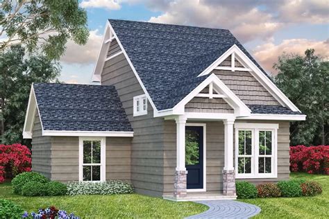 2-Story Country Cottage Plan with Eat-in Kitchen - 883 Sq Ft - 31015D ...