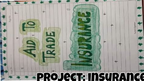 Project On AID To Trade Insurance For Class 11th And 12th YouTube