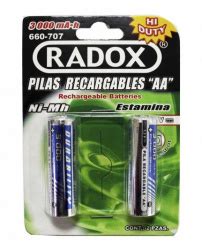 Compra Radox Pila Recargable AA 2 Piezas 660 707 Cyberpuerta Mx