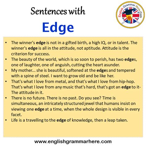 Sentences For Edge Archives English Grammar Here