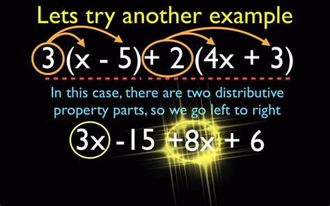 Algebra Distributive And Combining Like Term Part 2 Middle School