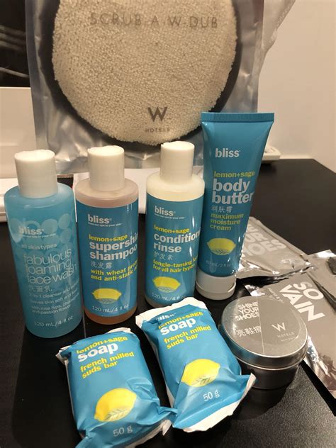 Bliss Full Set Big Bottles W Hotel Shampoo Face Wash Body Butter Beauty And Personal Care Face