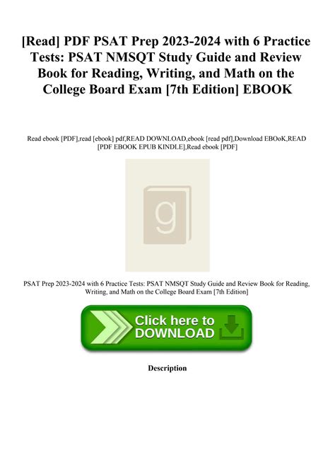 Read Pdf Psat Prep 2023 2024 With 6 Practice Tests Psat Nmsqt Study