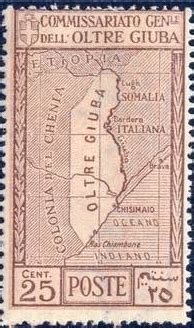 Maps on Stamps : Jubaland | A Database of Cartophilately