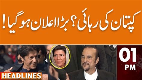 Imran Khan Release Pti Leader Important Statement News Headlines 01 Pm 30 March 2024