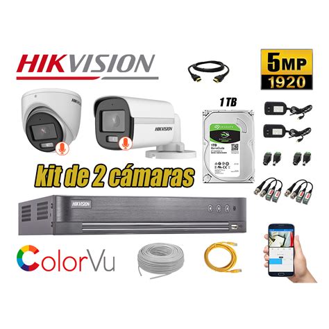 Ripley KIT 2 CÁMARA SEGURIDAD HIKVISION RI L001 5K02 TC 5MP