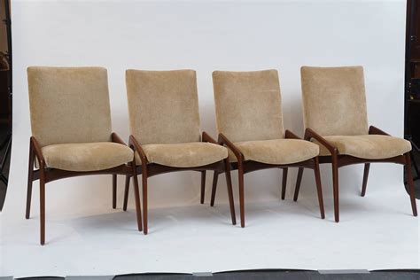 Set of 12 Mid-Century Modern Upholstered Dining Chairs at 1stDibs | mid ...