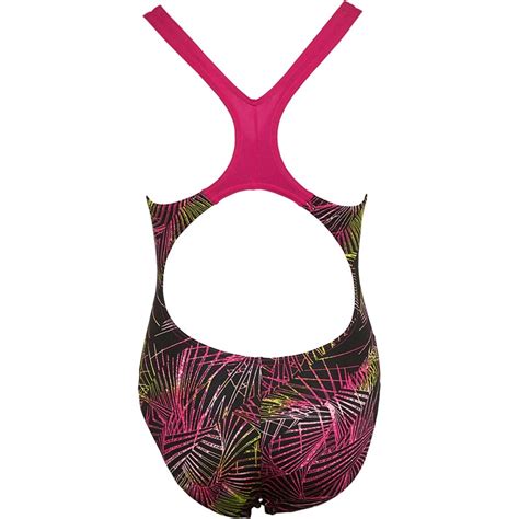 Buy Speedo Girls Allover Print Splashback Swimsuit Black Pink