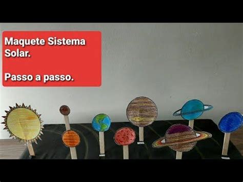 Maquete Sistema Solar YouTube In 2024 Triangle Peg