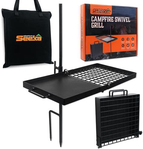 Campfire Swivel Grill Grate Fully Adjustable Fire Pit Grill Grate Over