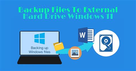 Backup Files To External Hard Drive In Windows Ways