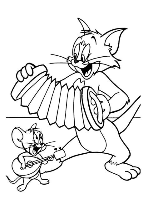 Tom E Jerry Pintar - Desenhos de Tom e Jerry para Colorir e Pintar - Tudo Para Colorir