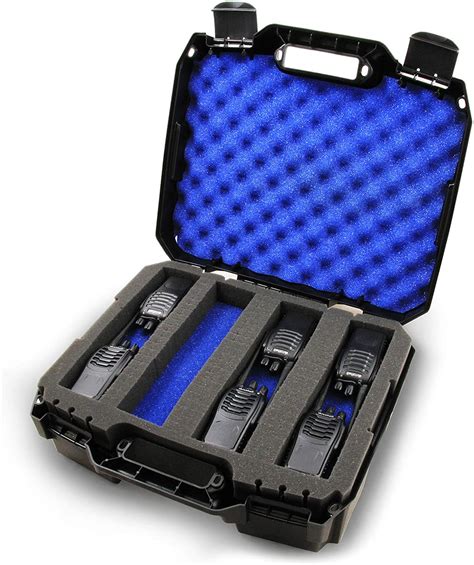 Casematix Customizable 2 Way Radio Case Compatible With Up To 16 Walkie