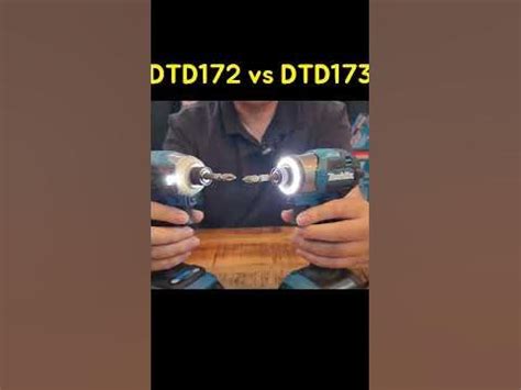 18V DTD172 vs 18V DTD173#shorts#마끼다임팩와블링비교#td173 - YouTube